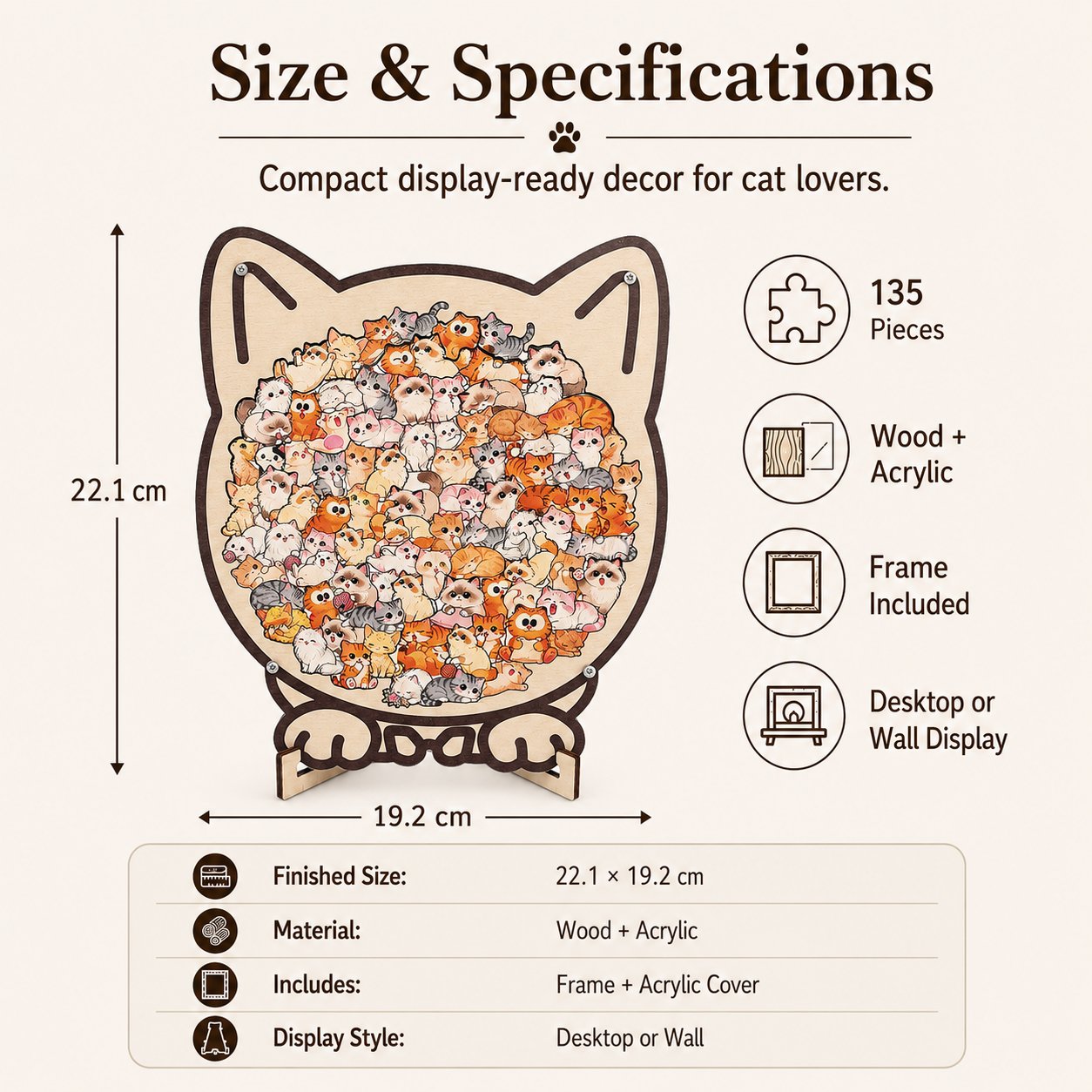 🐶🐱Wooden Dog Jigsaw Puzzle