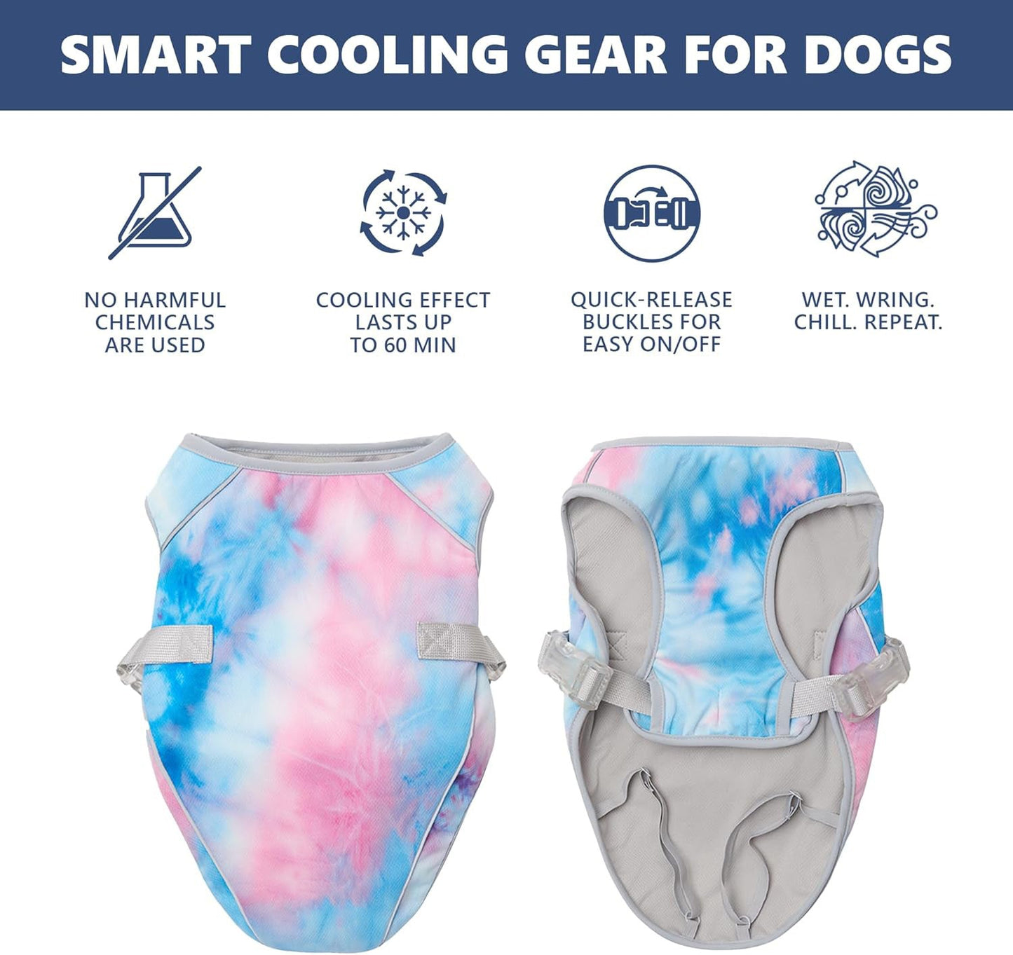 Dog Cooling Vest - SPF 50 UV Sun Protection