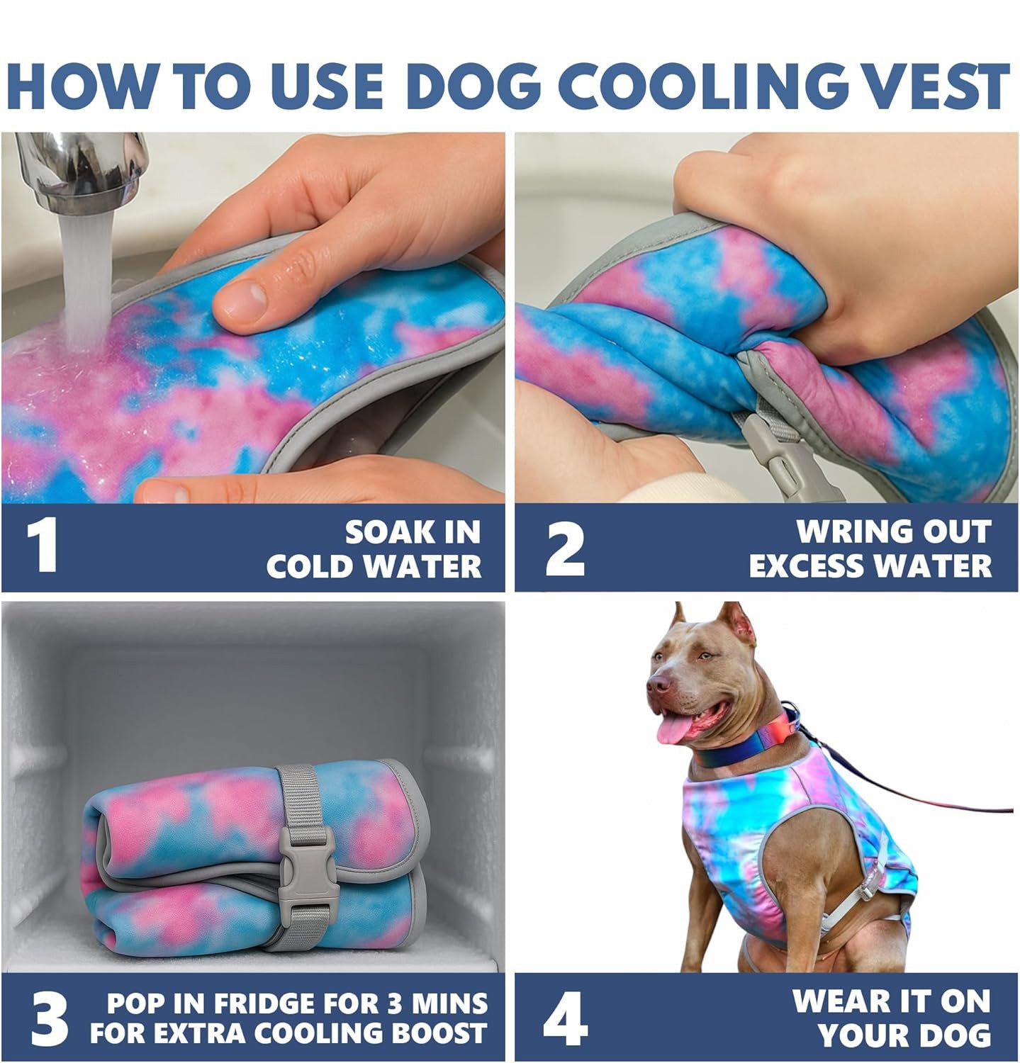 Dog Cooling Vest - SPF 50 UV Sun Protection