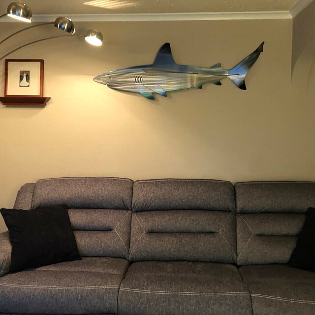 🦈 Hai Metallkunst Wanddekoration