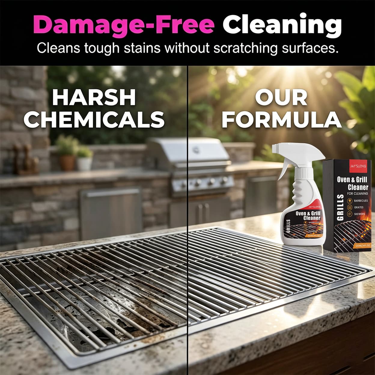 🔥HOT SALE 49% OFF🍖🧼Fast-Acting Heavy-Duty Grill Degreaser Spray✨