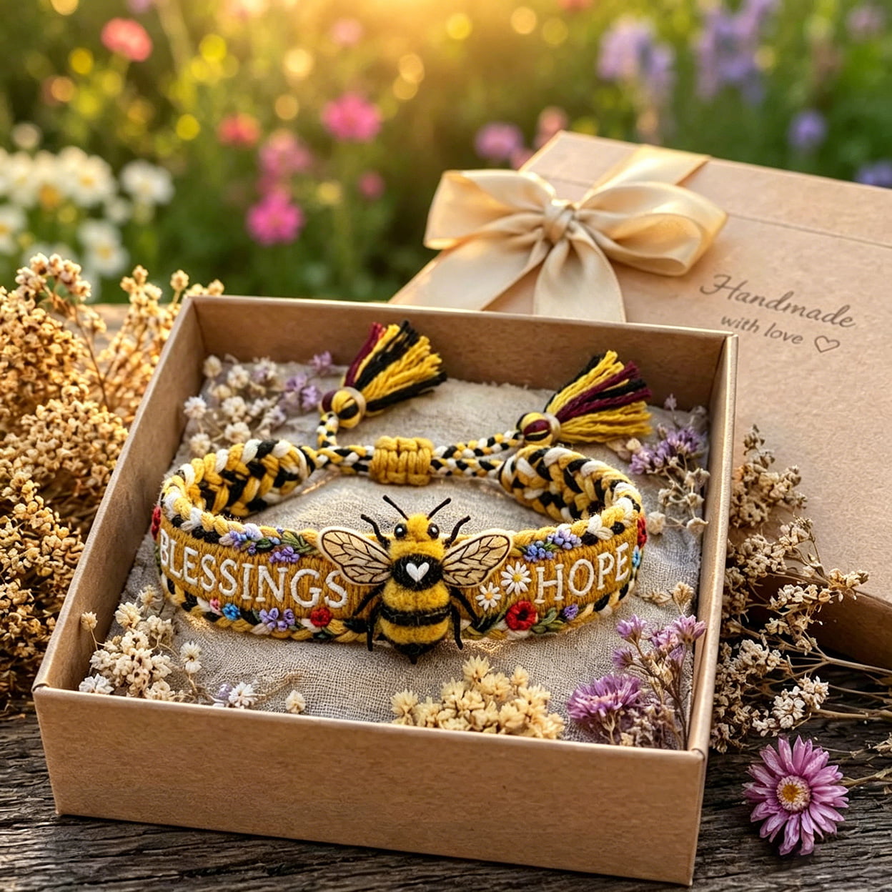 🐝2026 Limited Edition Handmade Honey Bee Woven Bracelet