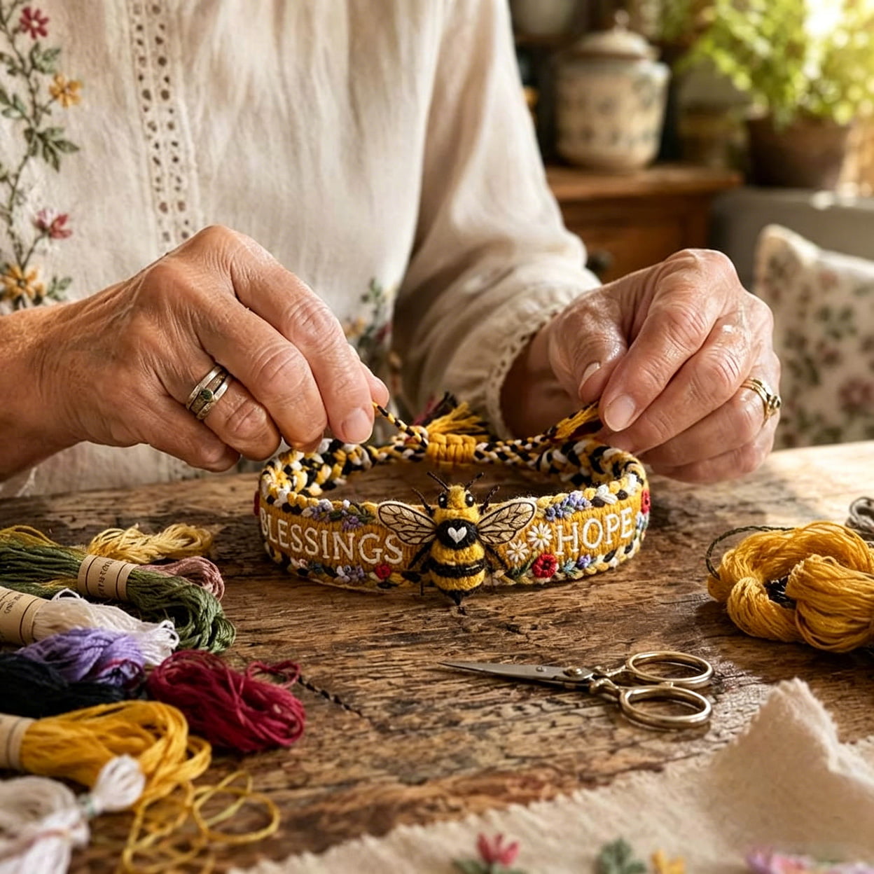 🐝2026 Limited Edition Handmade Honey Bee Woven Bracelet