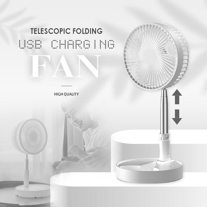 Telescopic Folding USB Charging Fan