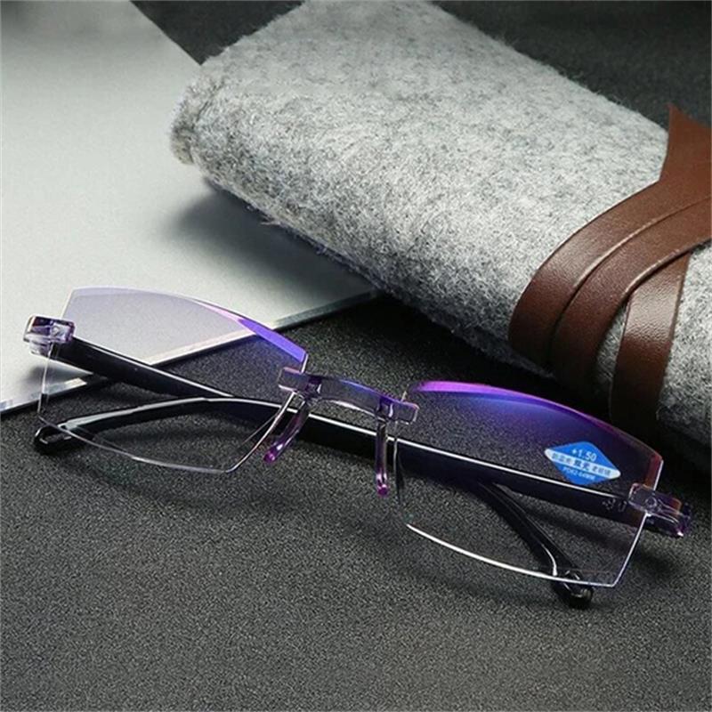 Lunettes de Lecture Intelligentes à Double Foyer, Anti-Lumière Bleue, en Saphir de Haute Dureté