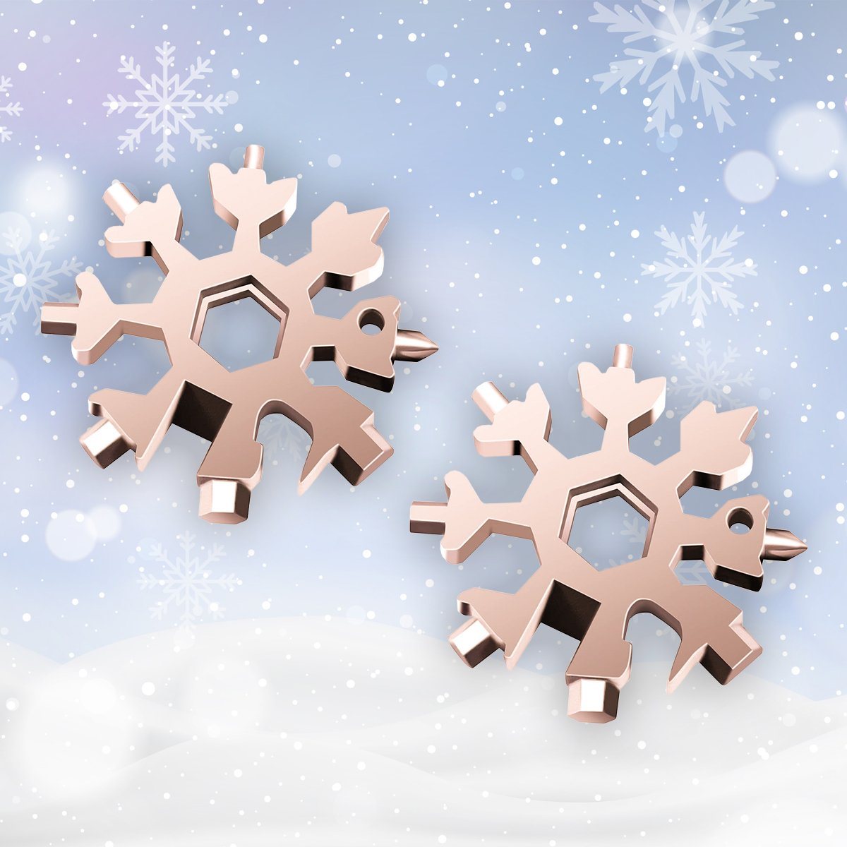 Amenitee 18-in-1 snowflakes multi-tool MULTITOOLS smartsaker rose*2 
