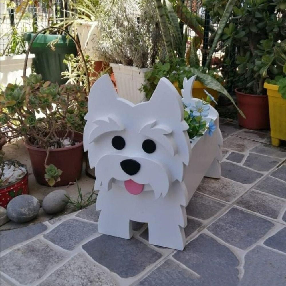 Garten-Hunde-Pflanztopf