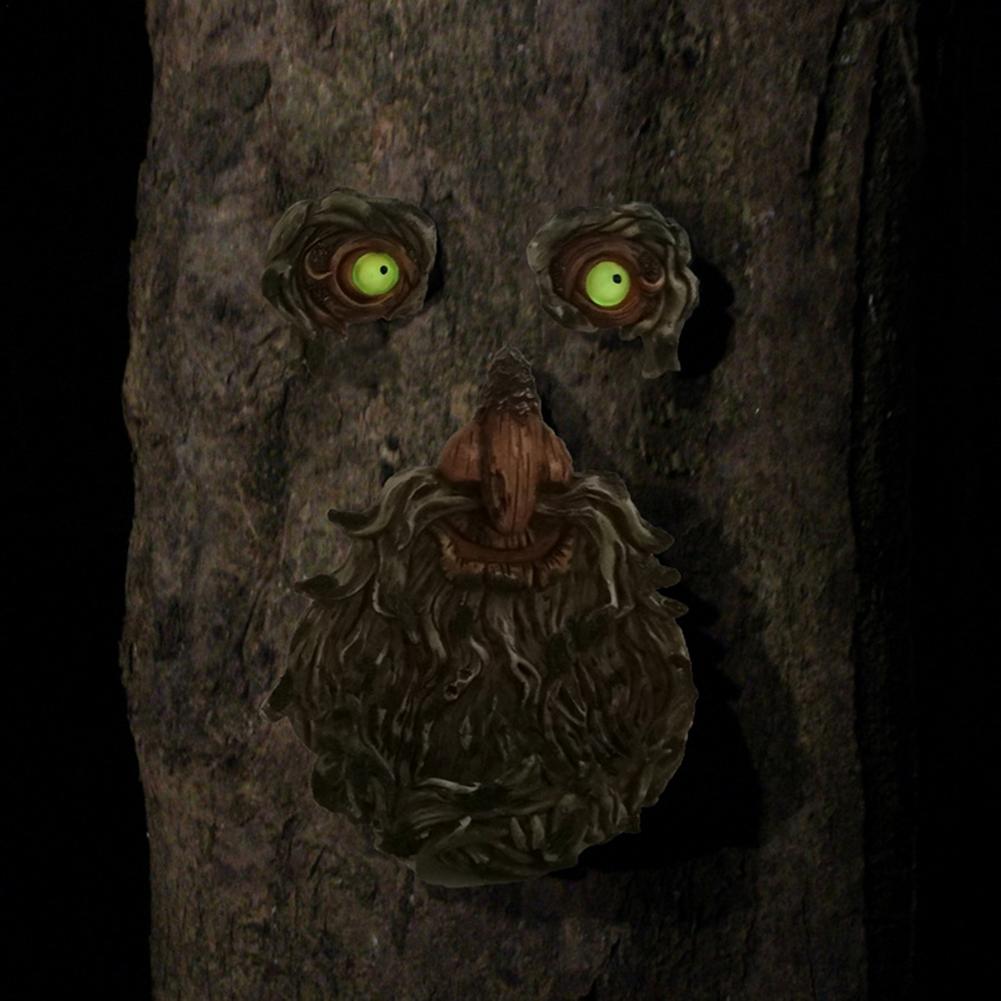 Decor Outdoor Tree Art – Resin Beard Old Man Faces Decorations