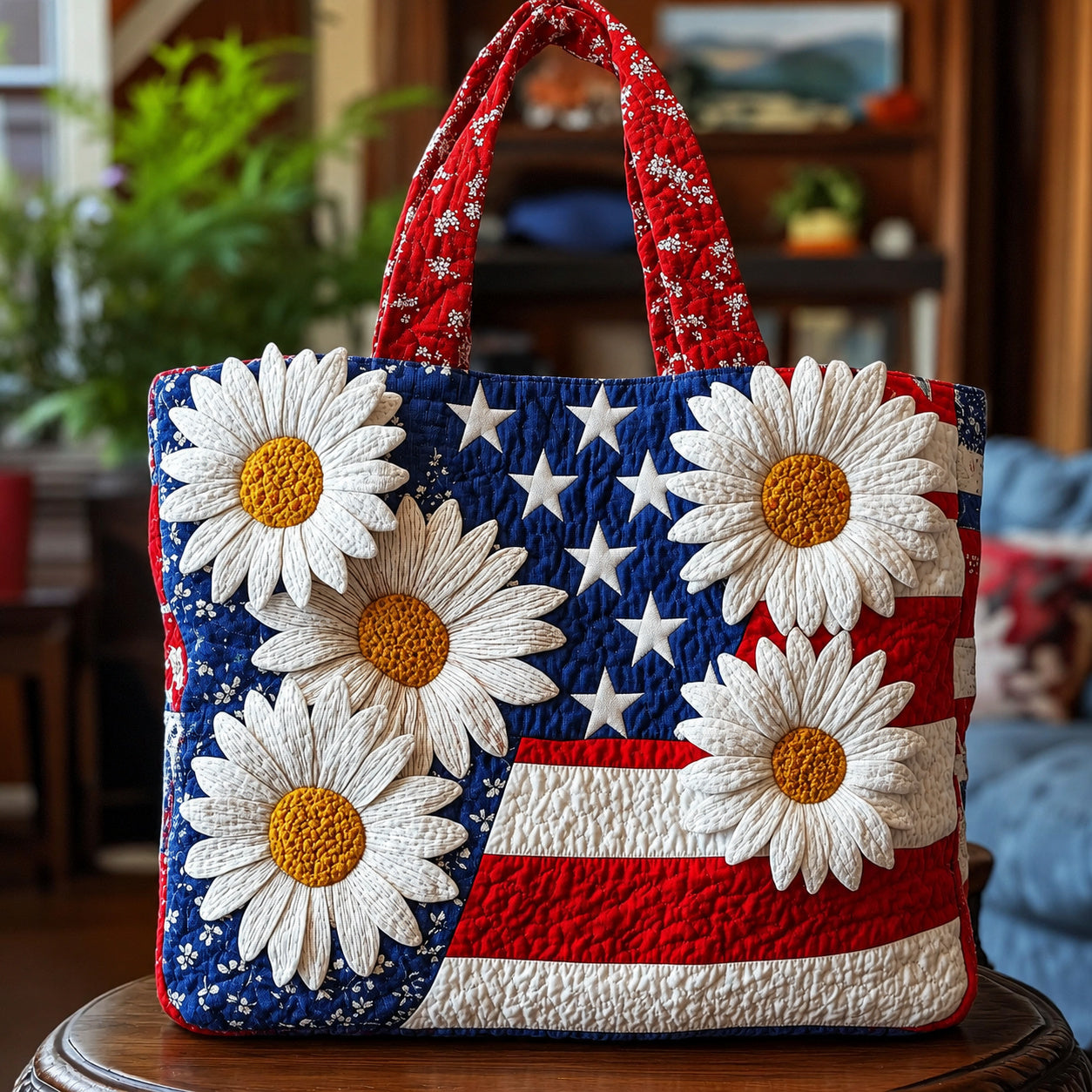 USA 250th Anniversary Quilted Tote Bag