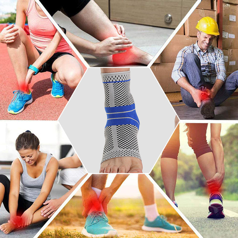 MODERATE - SPORT Knöchelkompressionsbandage mit viskoelastischen Polstern