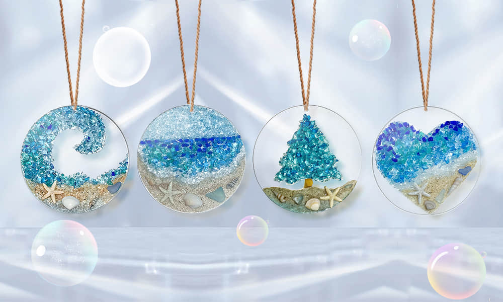 SheremArt SeaglassTell Suncatcher Set