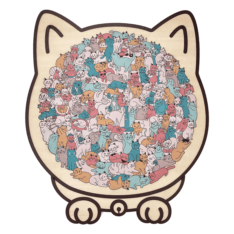 Puzzloom™ Miau-gisches Puzzle