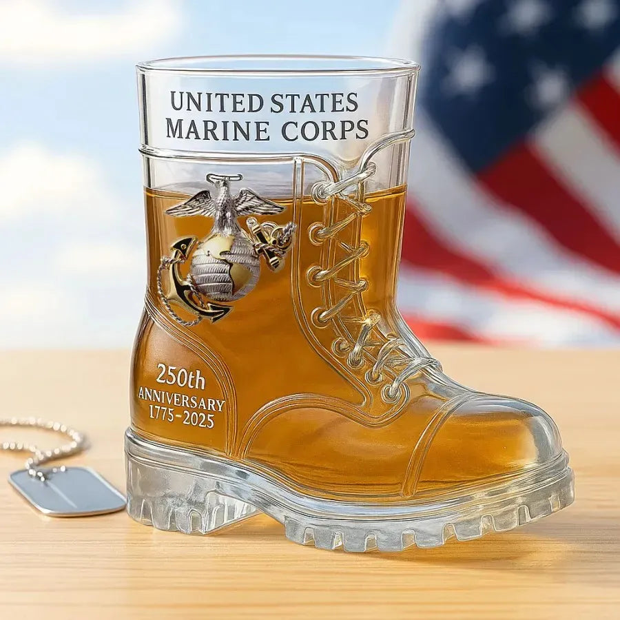 Vueeze™ USMC 250th Tribute Boot Glass