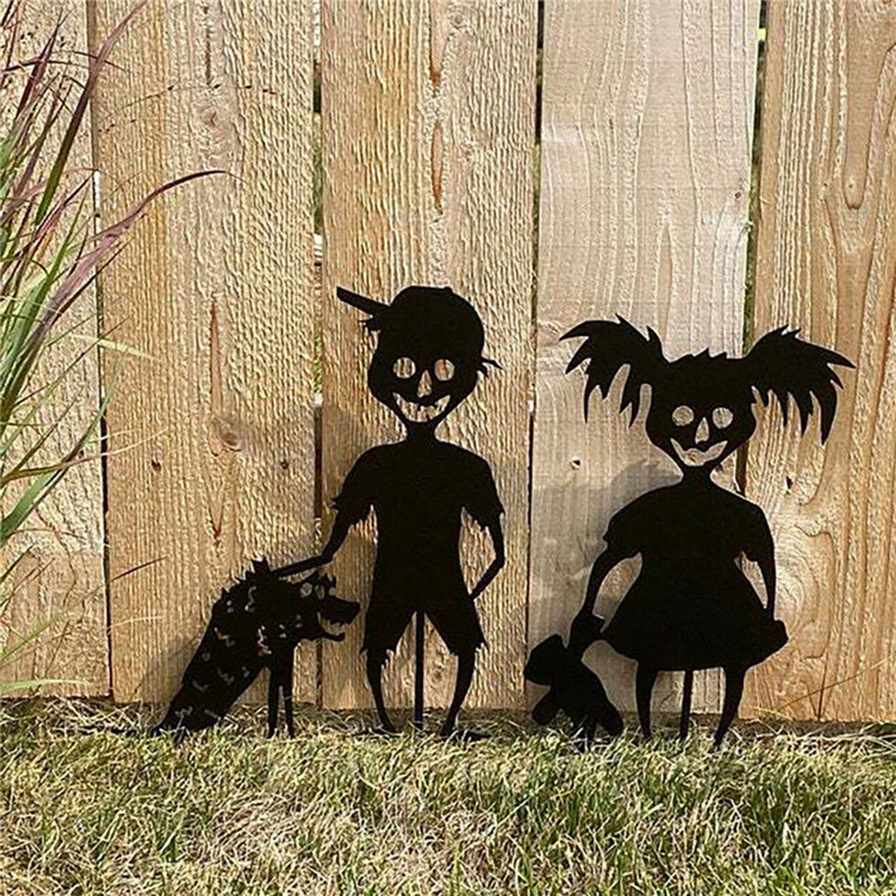 Mignons fantômes zombies - Art en métal