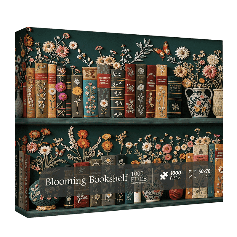 Puzzloom™ Blüten-Bücherregal