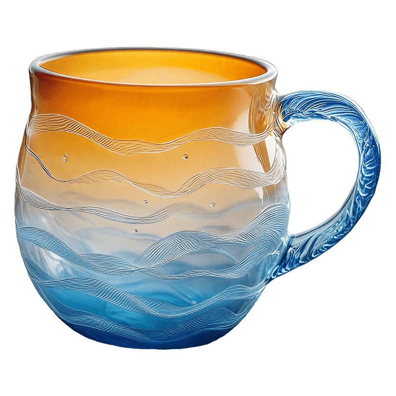 SheremArt Goldene Flut Tasse
