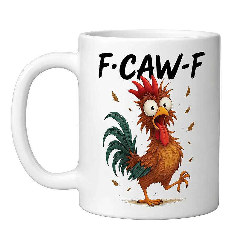 SheremArt F-Caw-F Rooster Mug