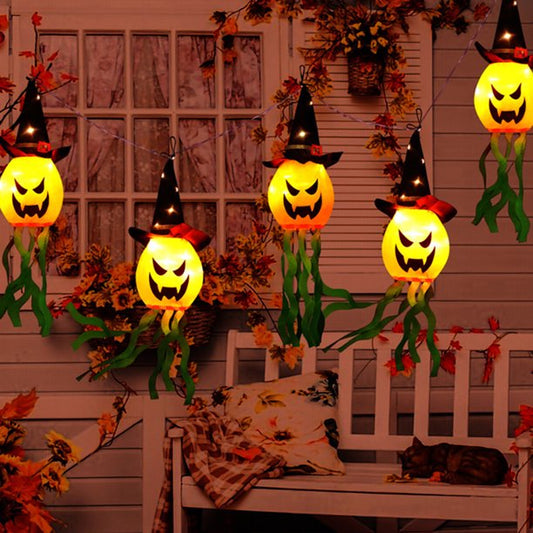 Halloween Deko Lichterkette Feiertagsbeleuchtung Farbige Lichter