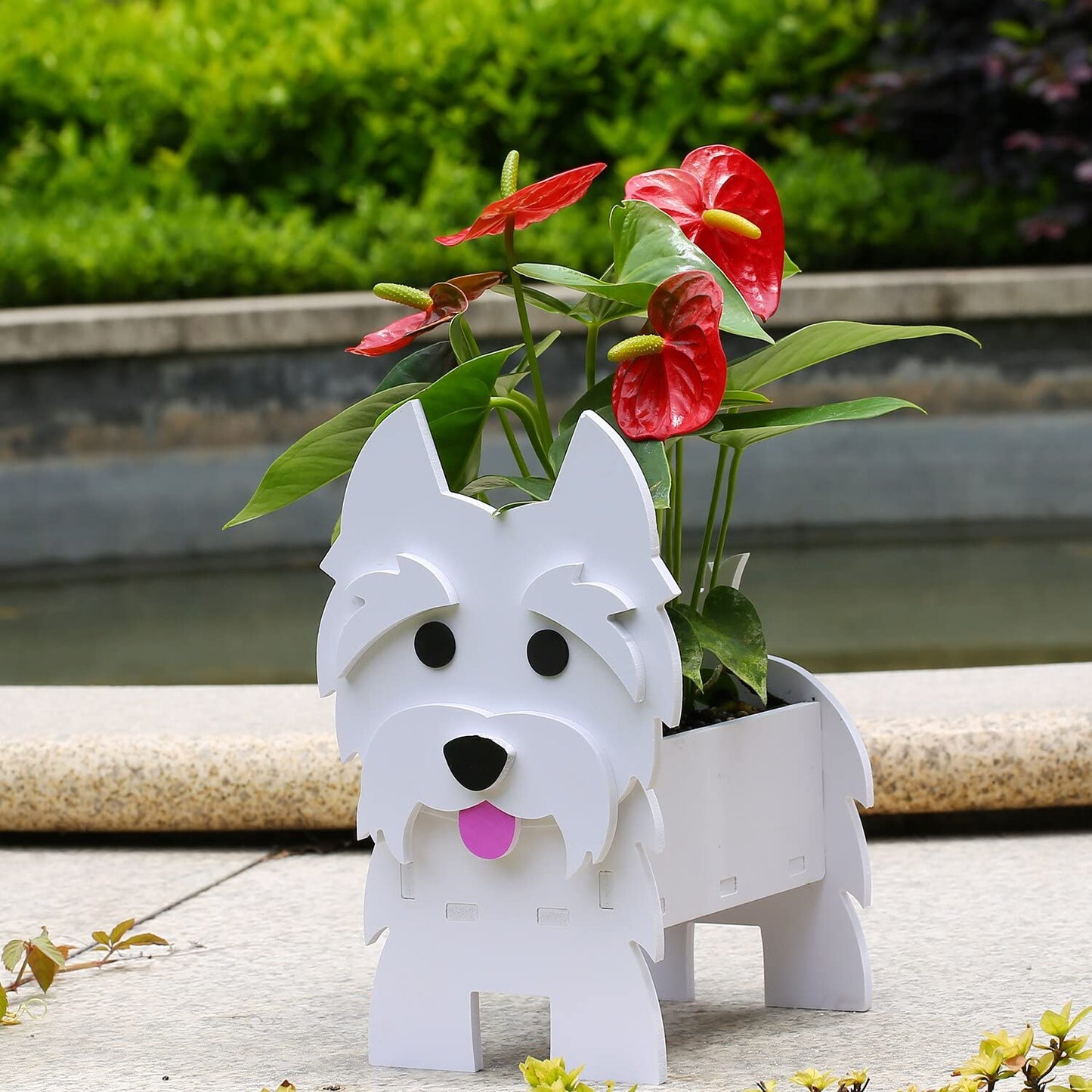 Garten-Hunde-Pflanztopf
