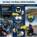 2026 Upgraded Detachable Full Face Anti-Fog Grass Cutting Goggles