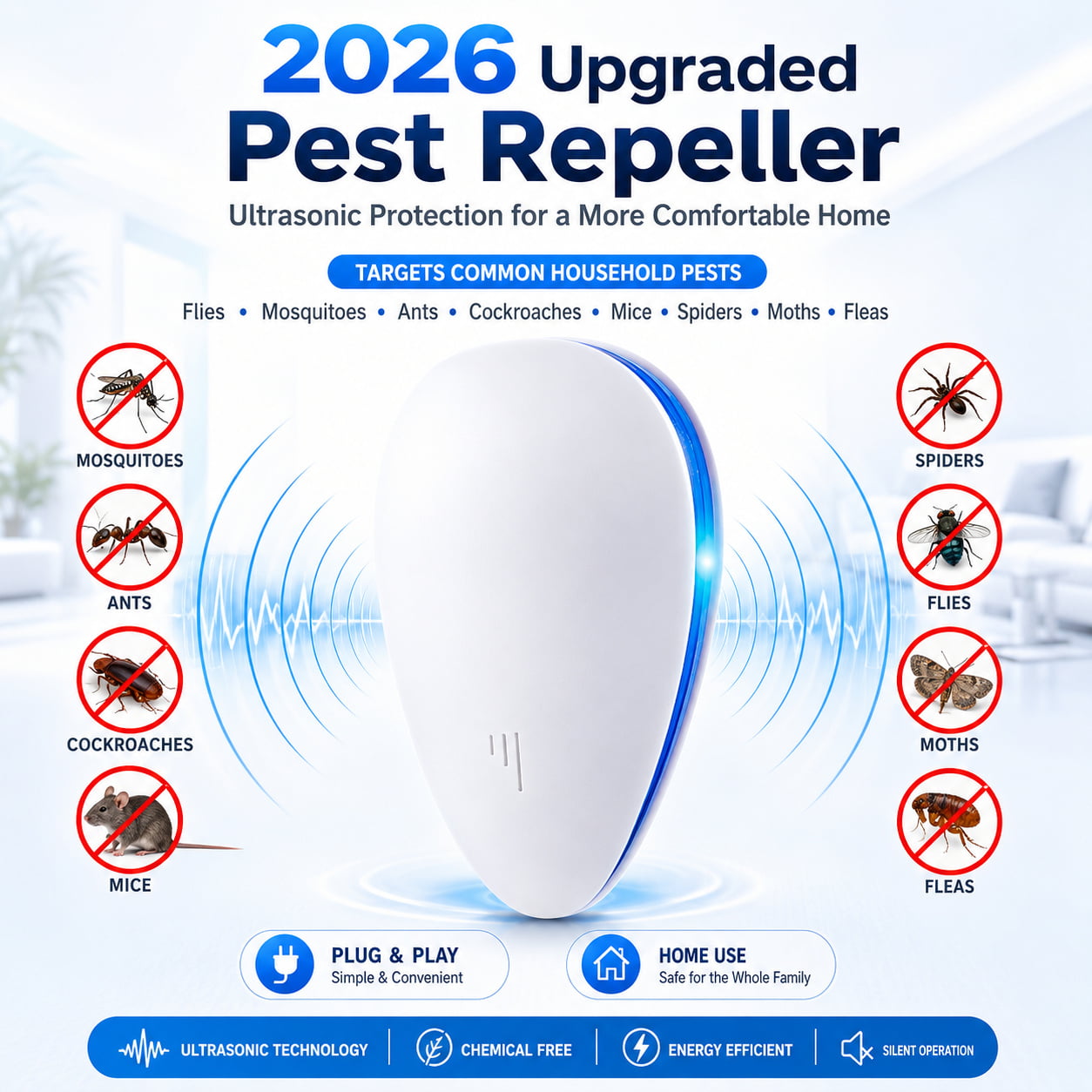 2026 Upgraded Pest Repeller - Banish Pests For Good