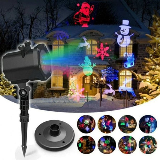 LED-Außenprojektorlampe mit 12 Mustern