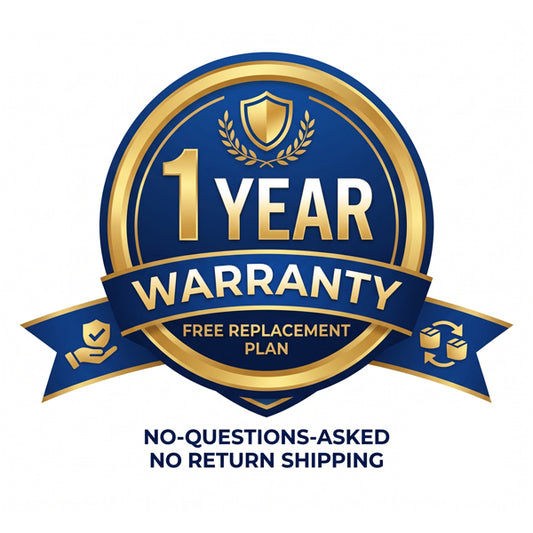 1-Year "No-Questions-Asked" Free Replacement Plan