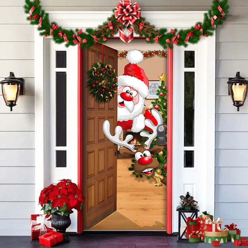 SheremArt™ Christmas Door Cover