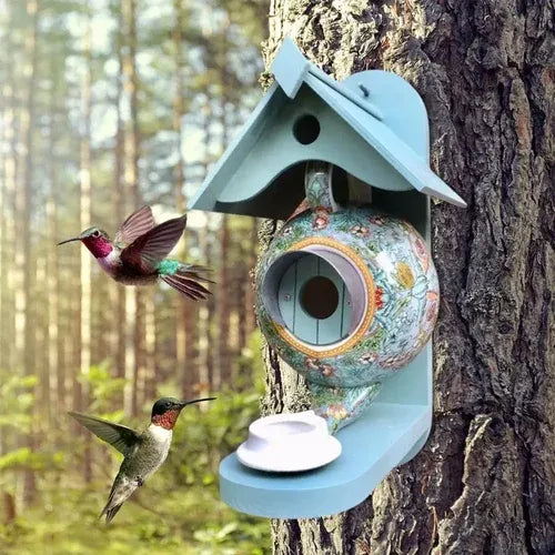 Sherem Teapot Bird House and Feeder
