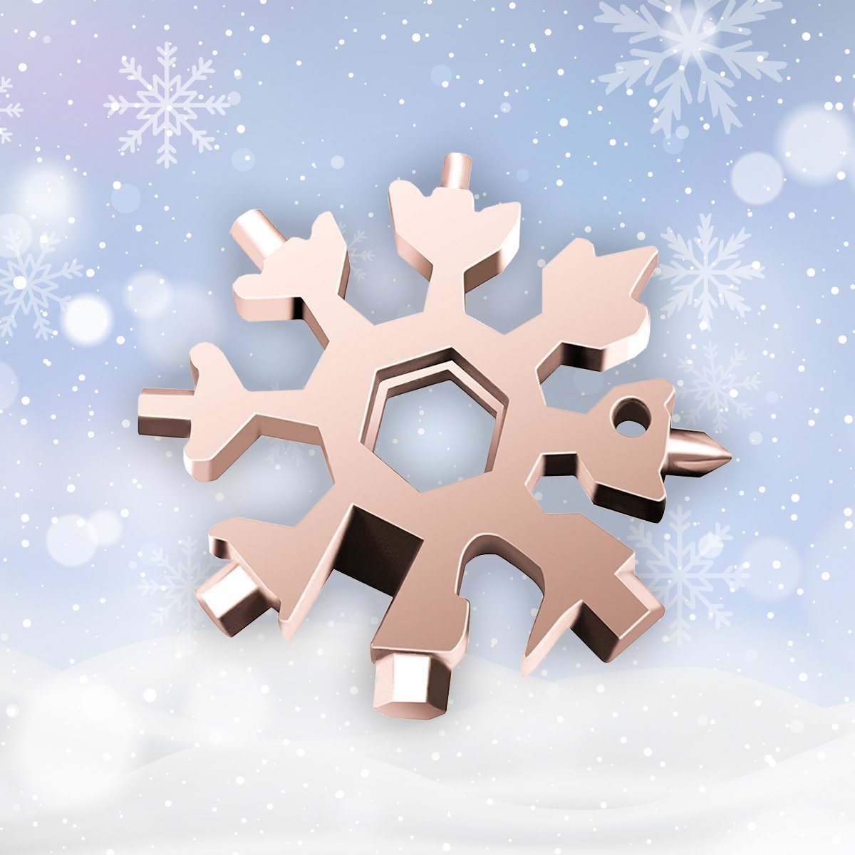 Amenitee 18-in-1 snowflakes multi-tool MULTITOOLS smartsaker rose 