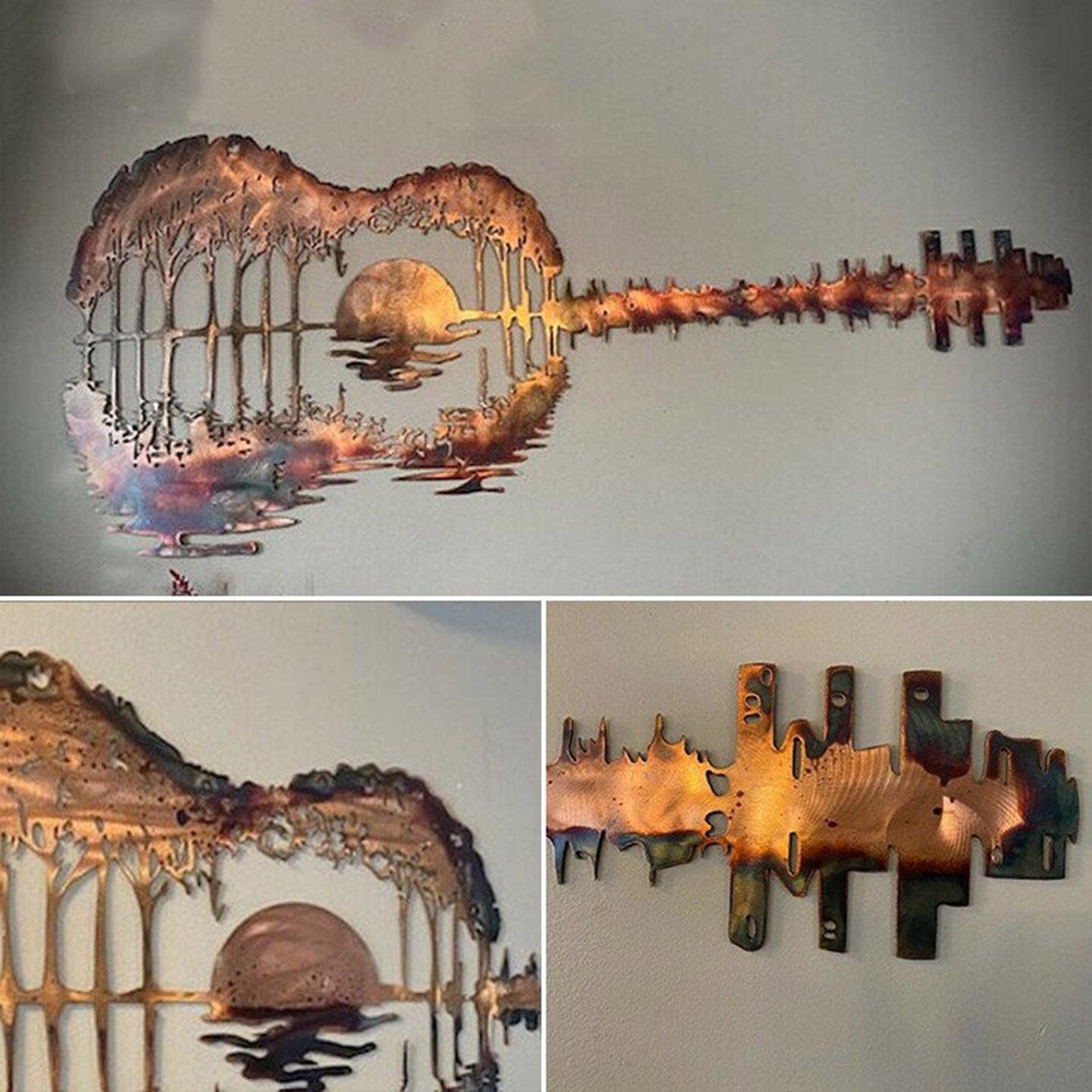 Handmade Abstract Guitar Metal | Guitarist Art
