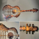 Handmade Abstract Guitar Metal | Guitarist Art