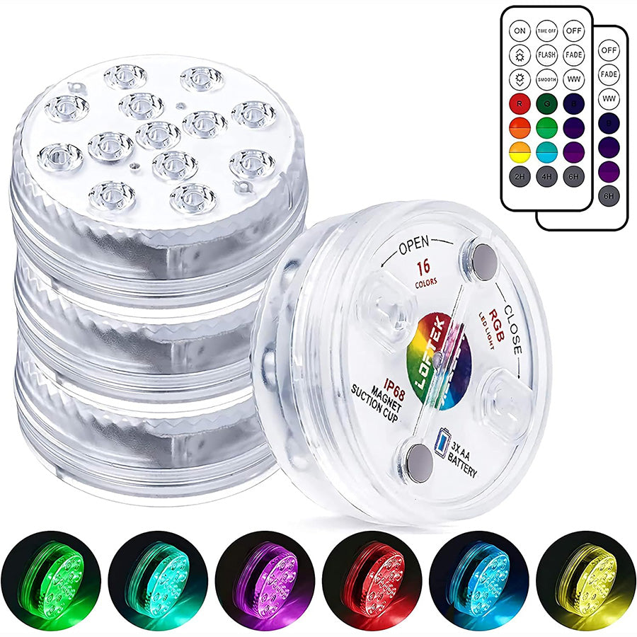 Wasserdichte LED-Leuchte mit Magnet-Saugfunktion und Fernbedienung