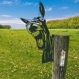 Sherem Farm Peeping Animal Metal Art
