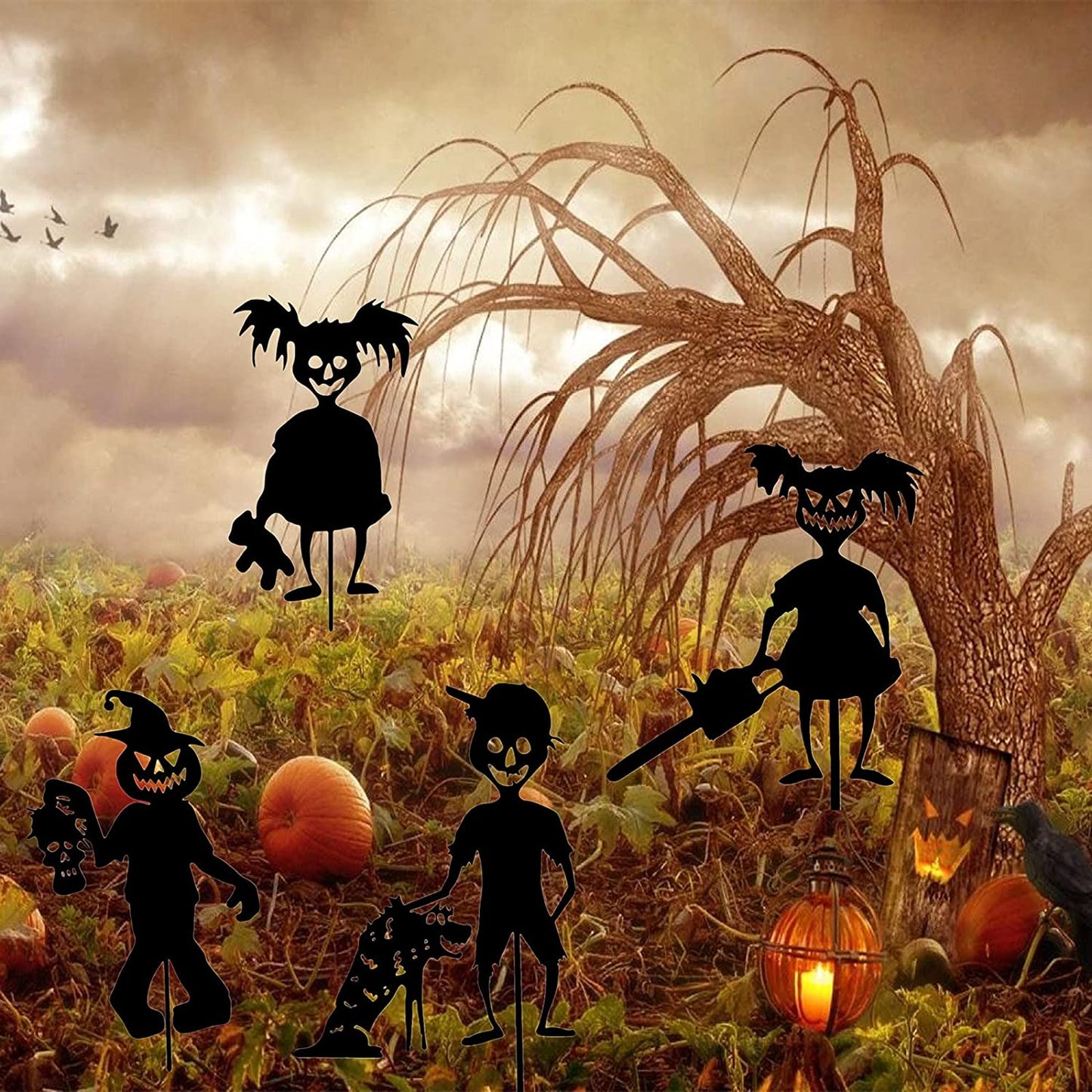 Mignons fantômes zombies - Art en métal