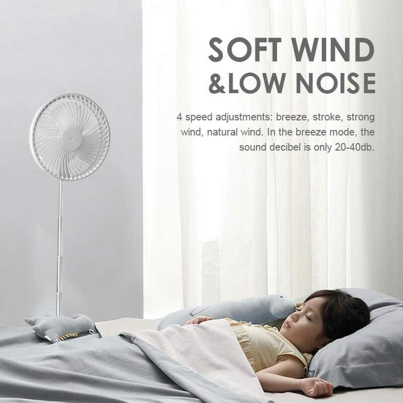 Telescopic Folding USB Charging Fan