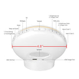 Sunlight Alarm Clock Radio with Sound Machine for Heavy Sleeper