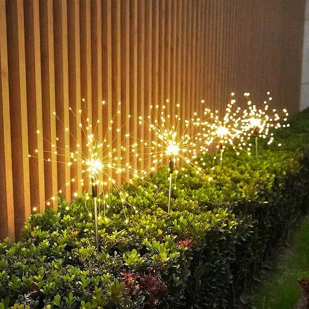 Solar Outdoor Waterproof Yard Fireworks Light - 150 LED