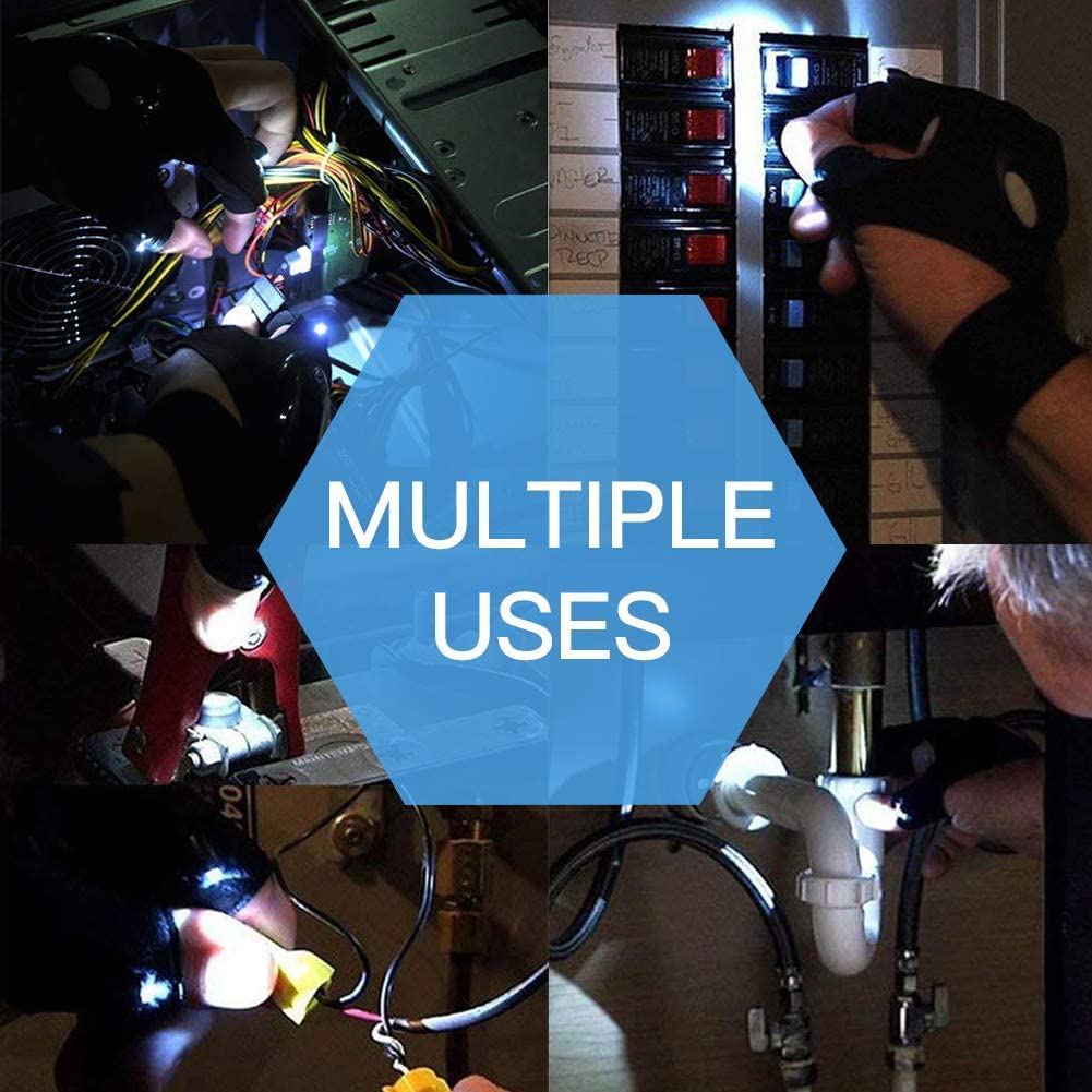 LED Taschenlampenhandschuhe
