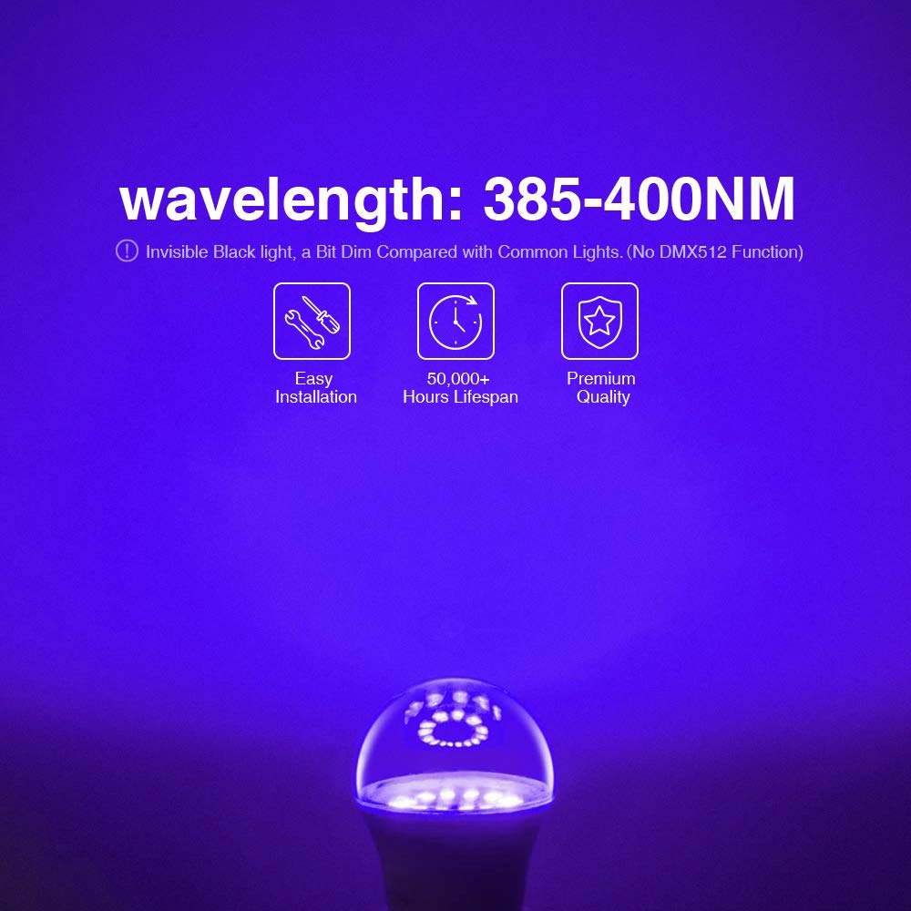 Ampoule UV LED lumière noire