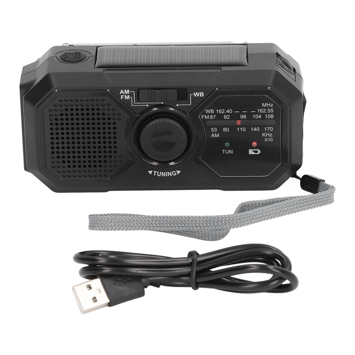 Notfall-Solar-Handkurbel-AM/FM/NOAA-Wetterradio