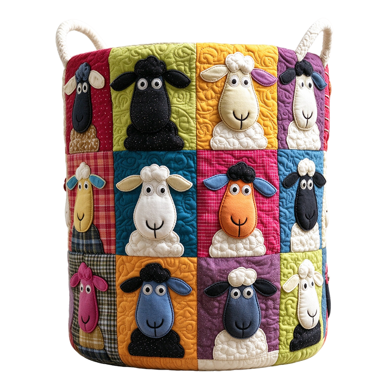 Amoroart™ Bedside Quilted Hamper