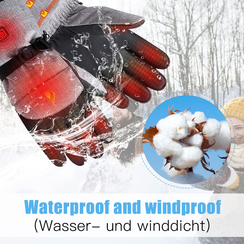 Adjustable Temp 40-55 °C Heated Gloves