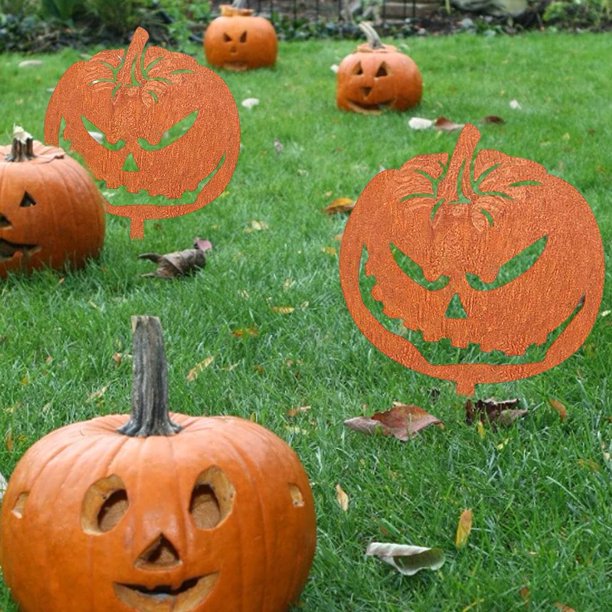 Halloween Garden Ornaments Spooky Pumpkin