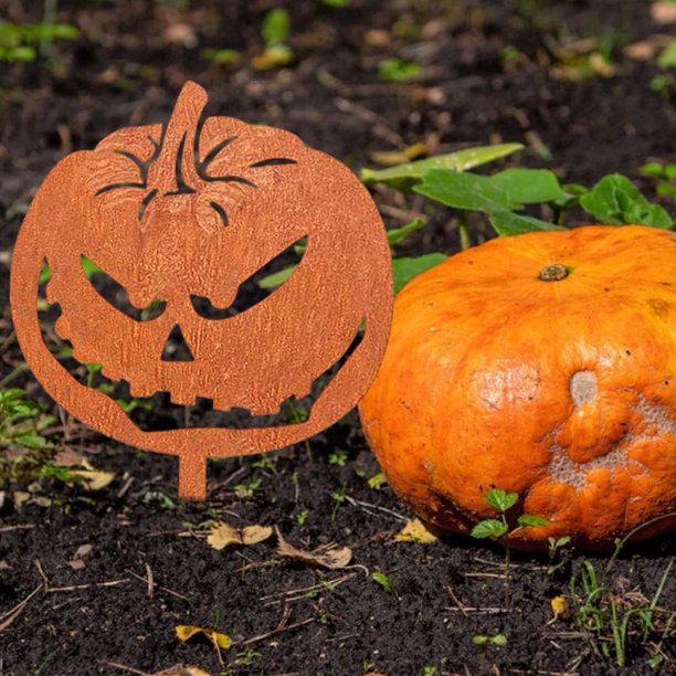 Halloween Garden Ornaments Spooky Pumpkin