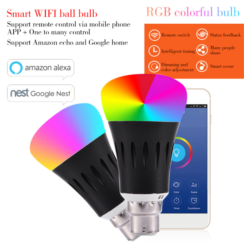 Intelligente kabellose WLAN-LED-Glühbirne mit Fernbedienung