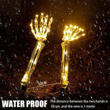 Halloween Decorations Lighted Skeleton Arm Stakes Lights