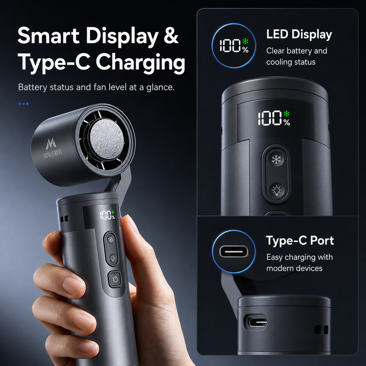 Pocket Gimbal Handheld Fan