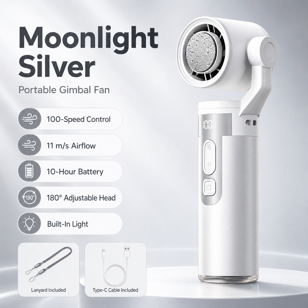 Pocket Gimbal Handheld Fan