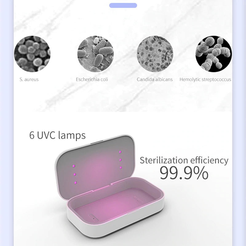 UV-Sterilisatorbox mit kabellosem Laden